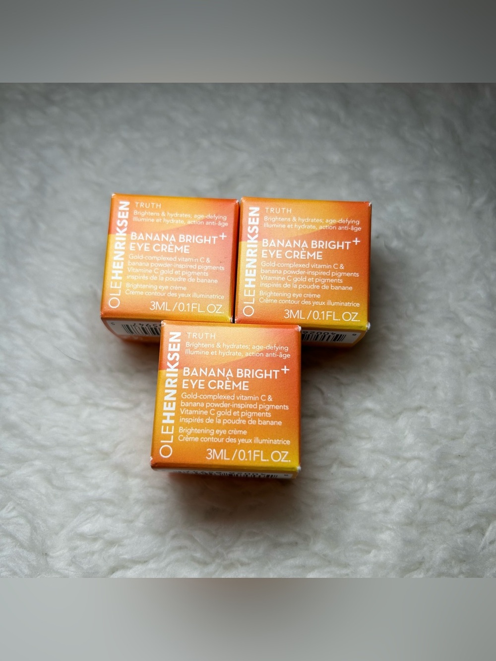 Ole Henriksen Banana Bright Eye Cream Sample 3 Pack NEW